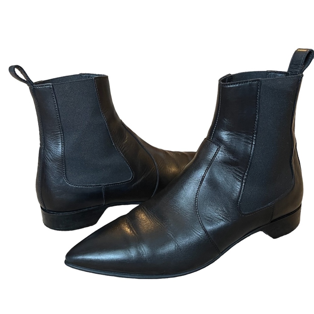 Pierre Hardy Leather Ankle Boots Size 38 Black